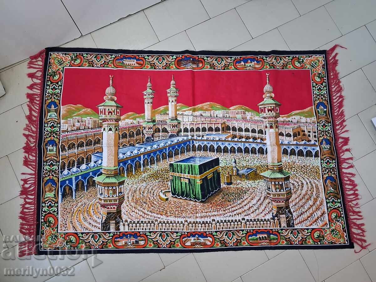 Muslim Rug Holy City Mecca 90s Carpet - 5 Muslim Rug Holy City Mecca 90s Carpet - 5