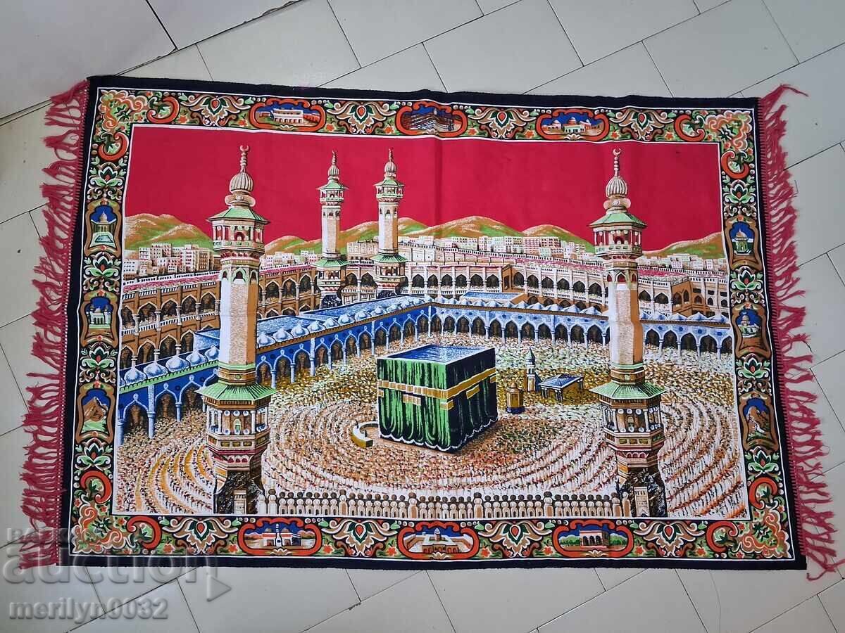 Muslim Rug Holy City Mecca 90s Carpet Muslim Rug Holy City Mecca 90s Carpet