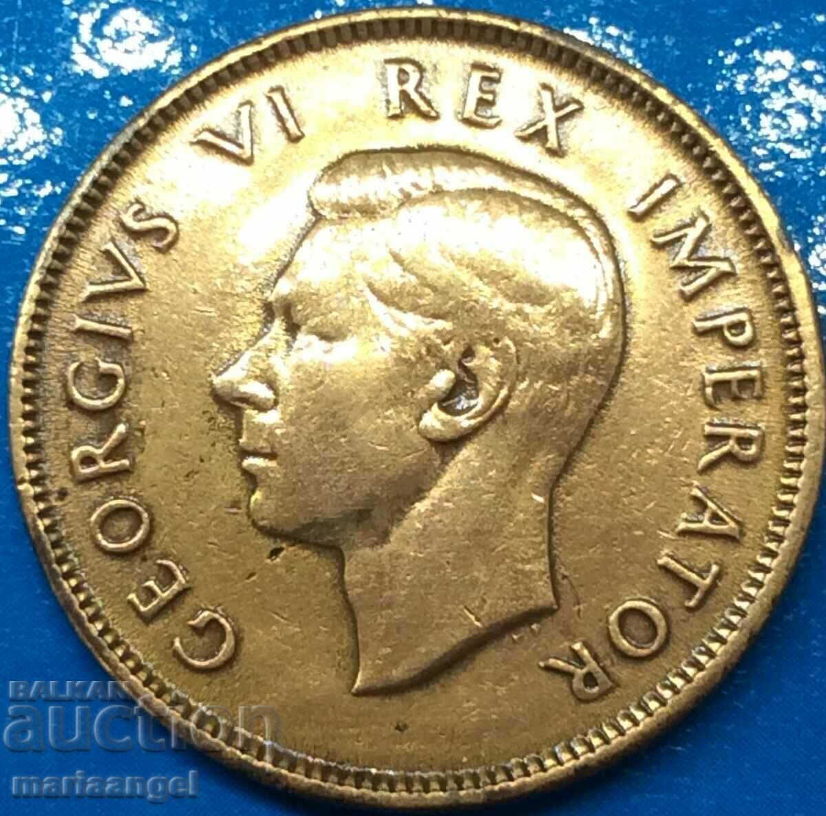 1/2 penny 1938 Africa de Sud aliaj special - 6