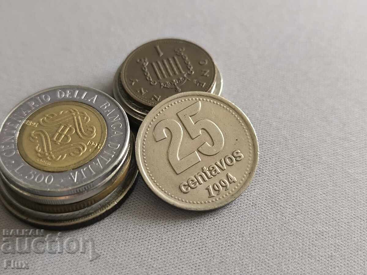 Monedă - Argentina - 25 centavos | 1994