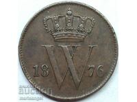Netherlands 1 cent 1876 Willem III 21mm bronze