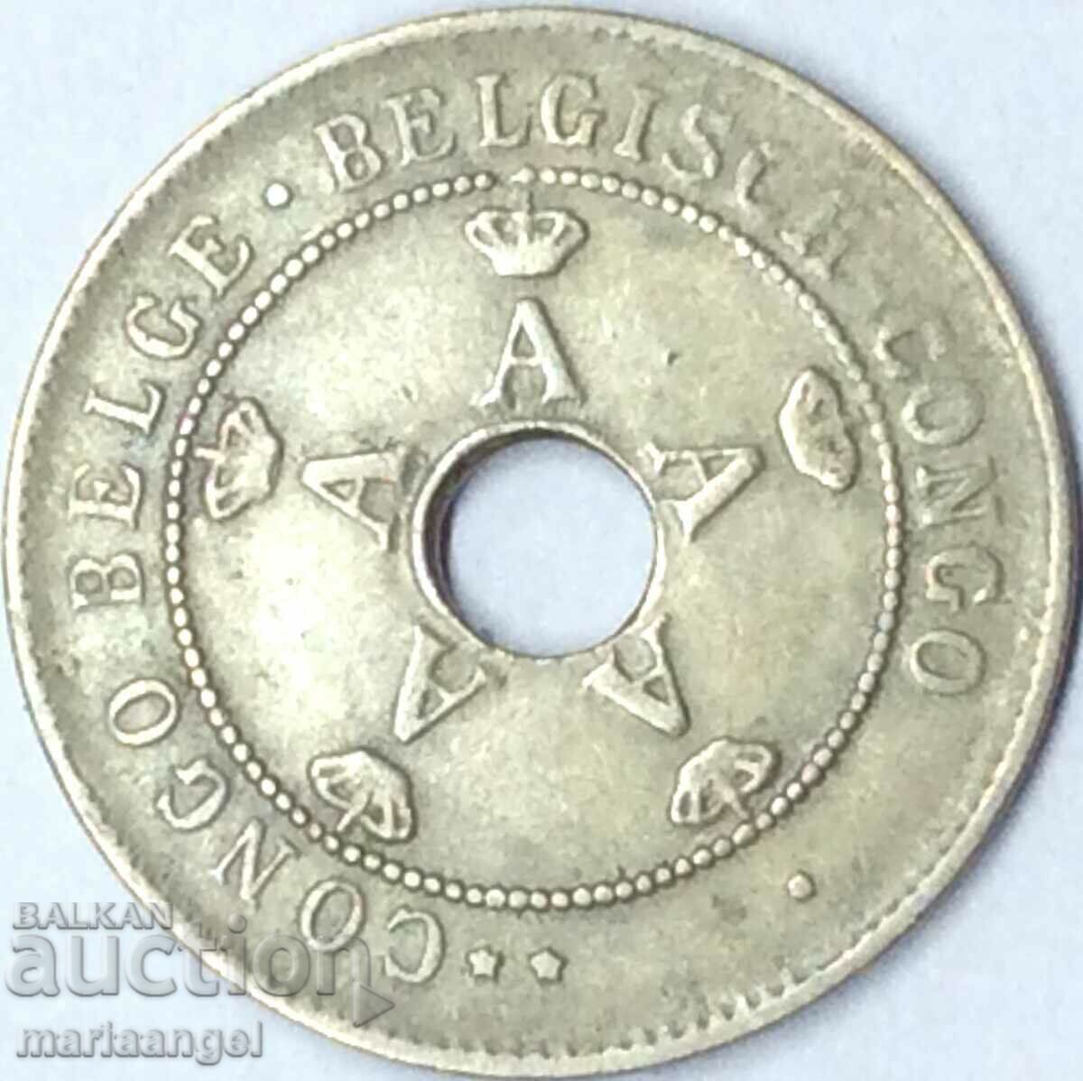 Livrarea Congo Belgian 1922 10 centimes Livrarea Congo Belgian 1922 10 centimes