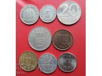 Mixed lot of 8 coins