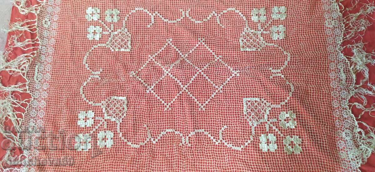 Mesh tablecloth 150/170cm. embroidery silk threads - 7