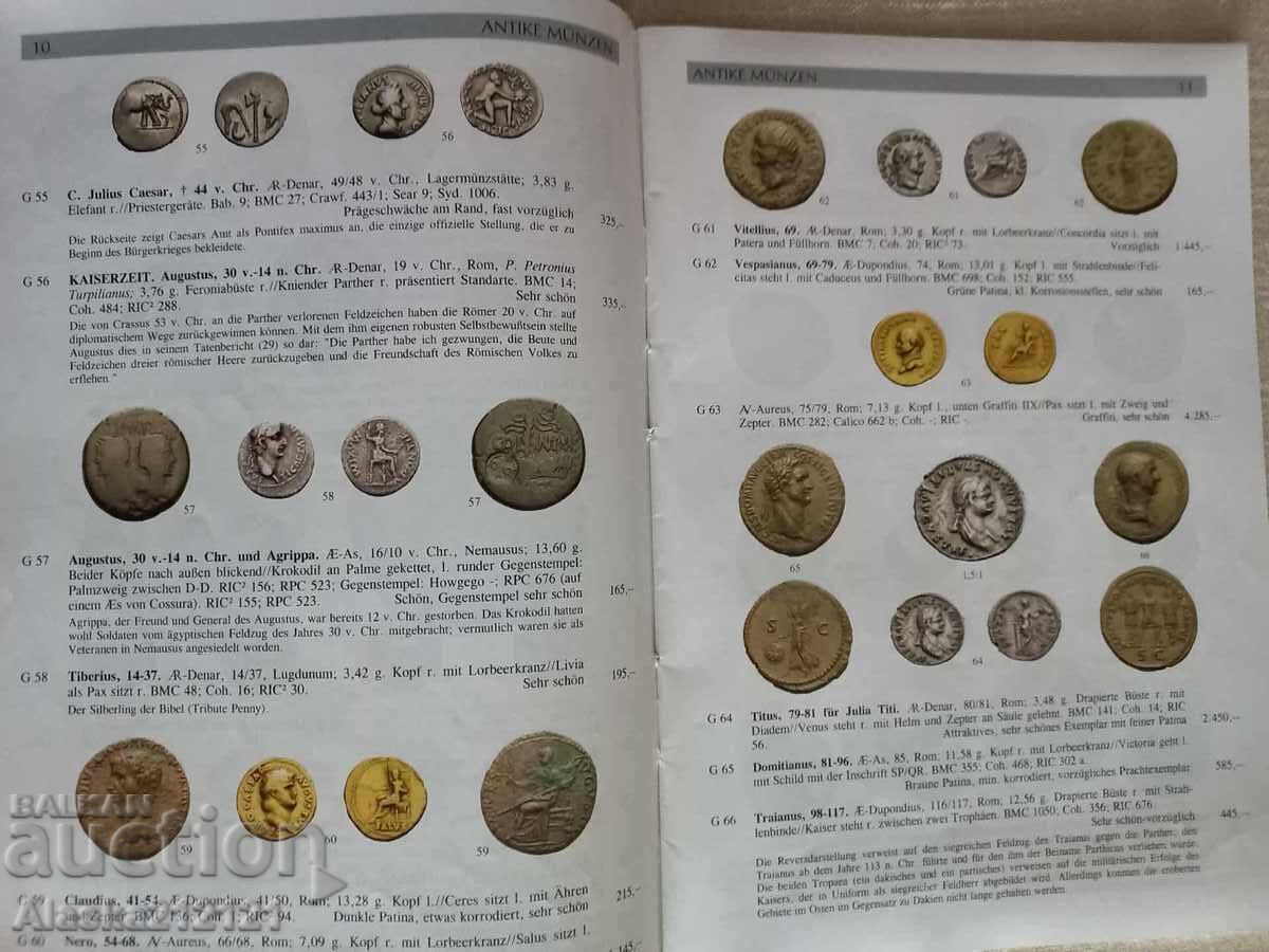 Licitație Numismatică - Catalog de licitație Kunker pentru monede