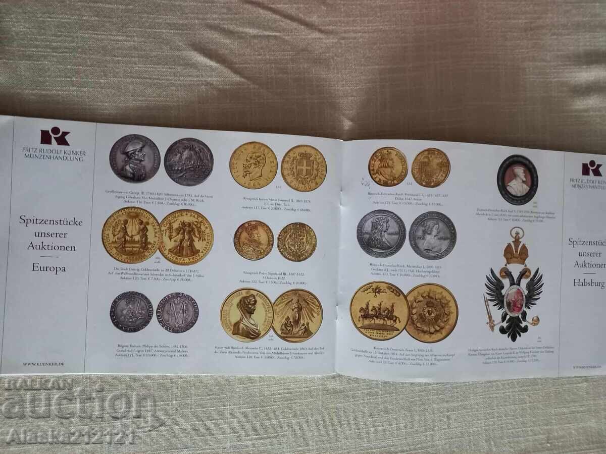Livrarea Numismatică - Catalog de licitație Kunker pentru monede
