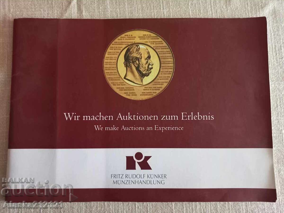 Numismatică - Catalog de licitație Kunker pentru monede