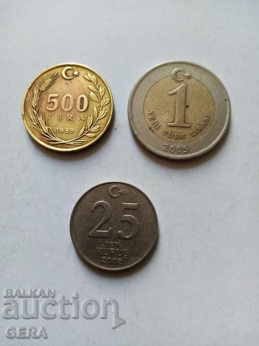 Лот монети от Турция с цена 7.00 лв. | € 3.58