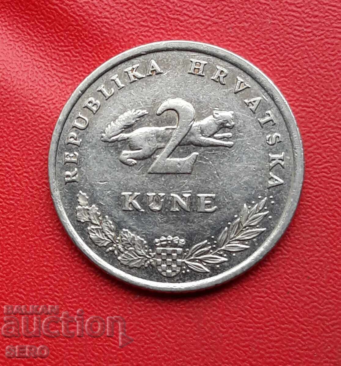 Croatia-2 kuna 2003 with price 0.31 BGN | € 0.16