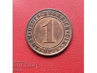 Germany-1 pfennig 1923 A-Berlin-rare year and preserved