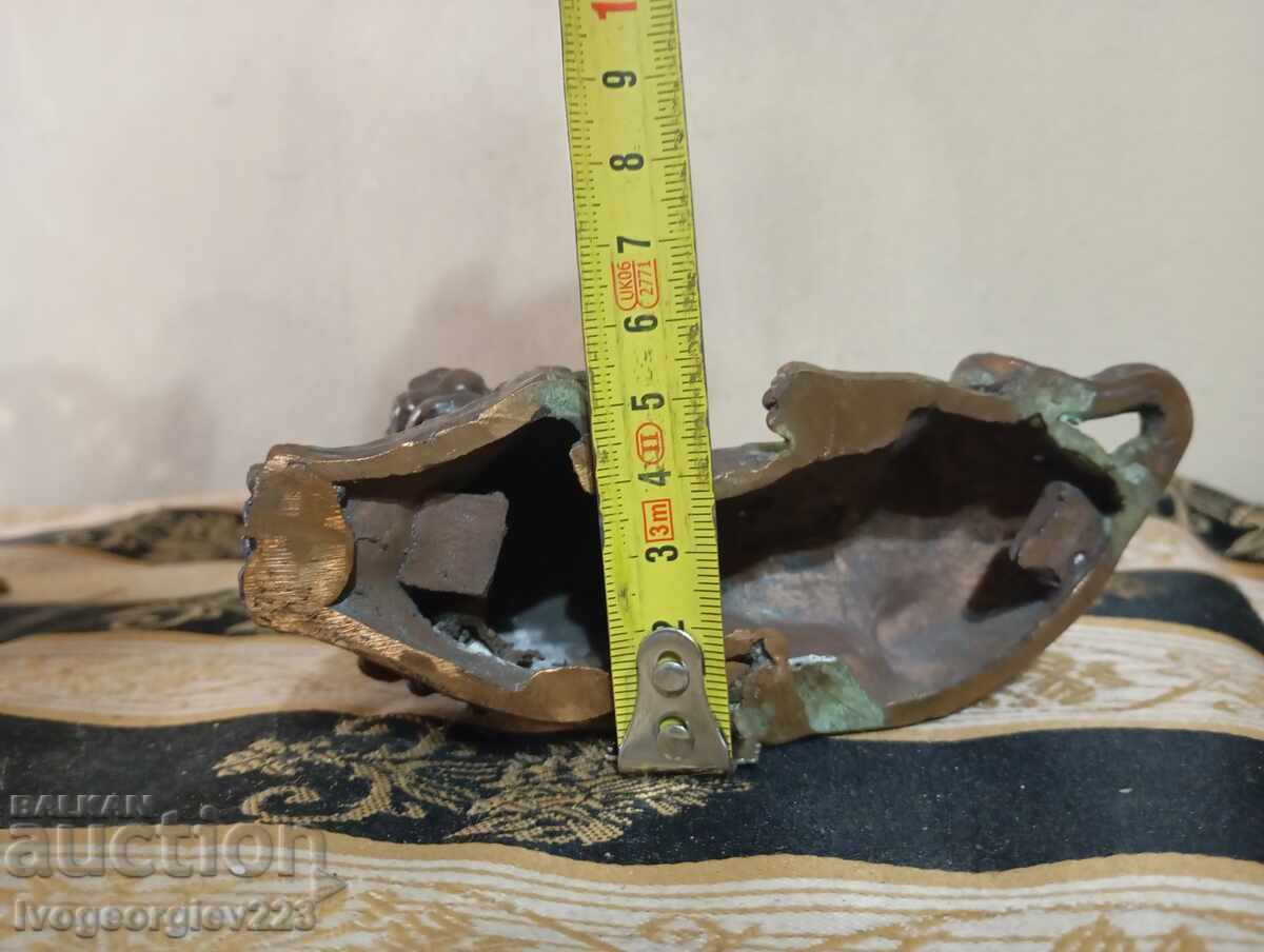 Стара статуетка,надстройка лъв - 6