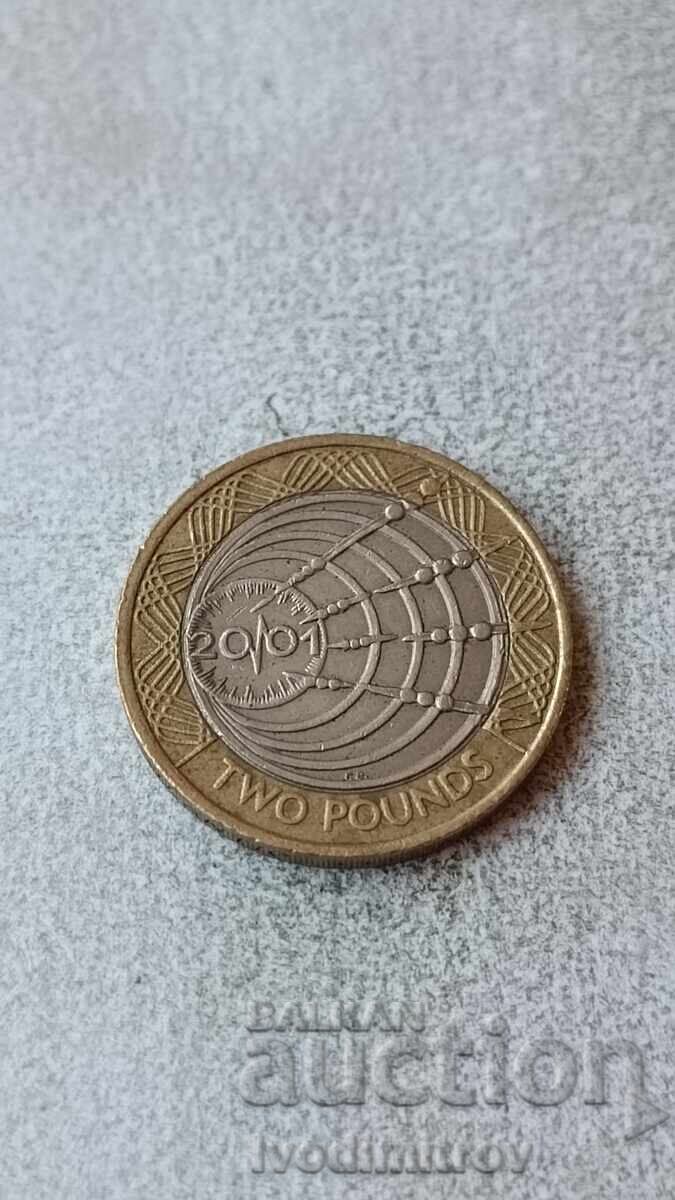 Великобритания 2 паунда 2001