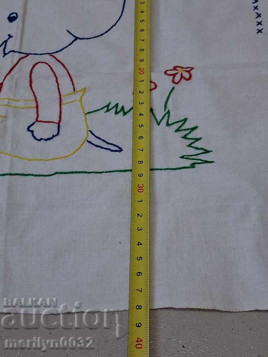 Embroidered children's towel napkin with an elephant - 6