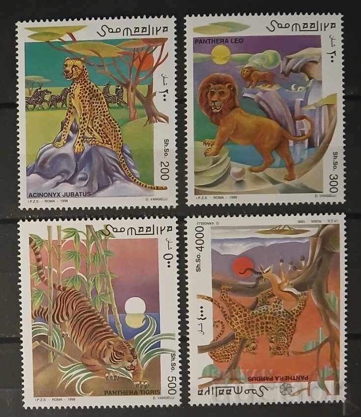 Сомалия 1998 Фауна/Котки 9.50€ MNH