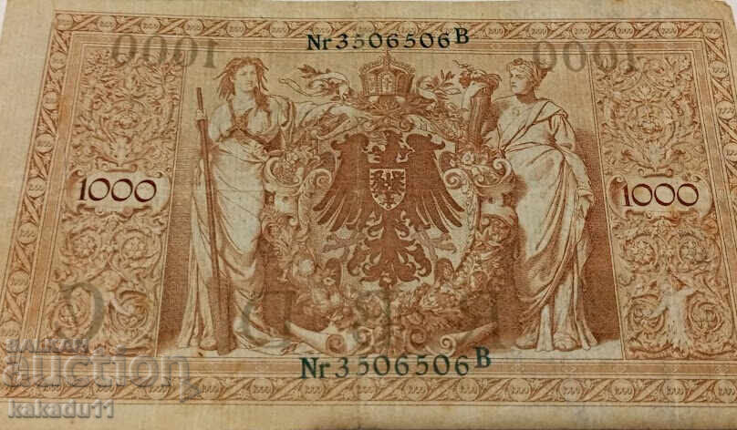 Licitație 1000 Mark 1910 Licitație 1000 Mark 1910