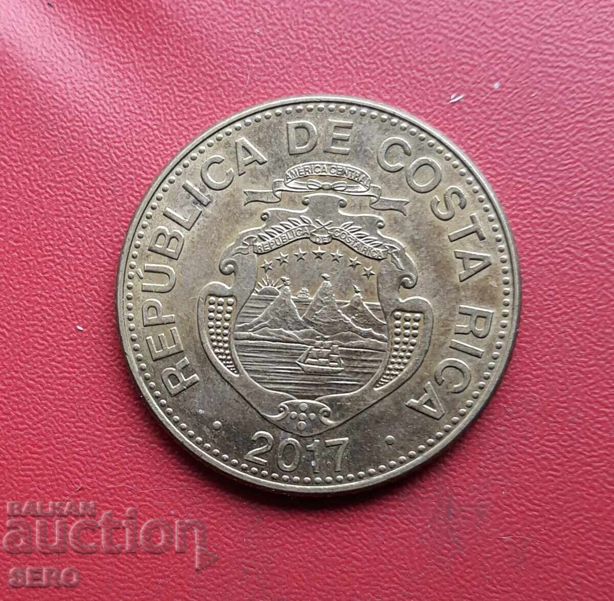 Коста Рика-100 колон 2017 с цена 0.60 лв. | € 0.31