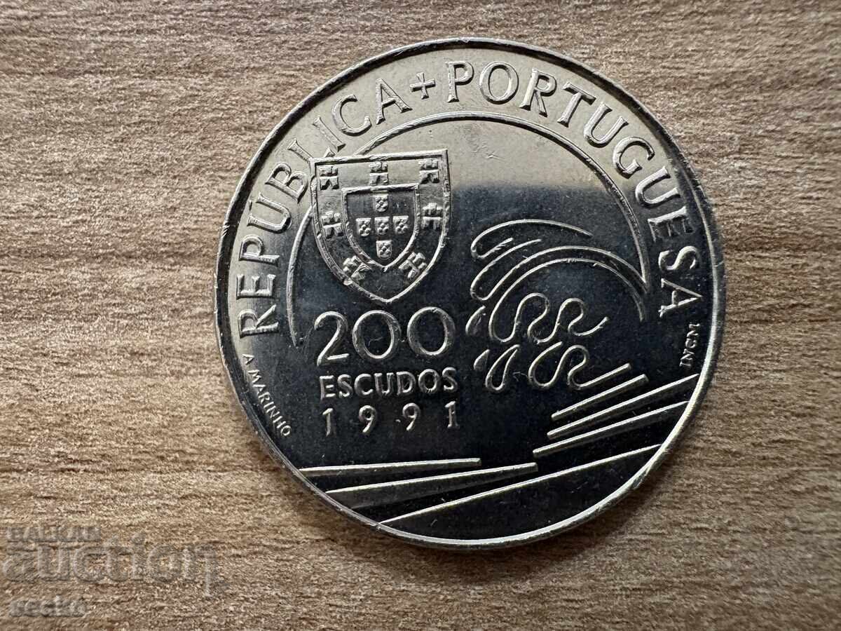 Португалия - 200 ескудо (1991) - Христофор Колумб в ... Португалия - 200 ескудо (1991) - Христофор Колумб в ...