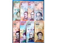 Venezuela 8 bucăți set 2018 2 5 10 20 50 100 200 500 UNC Noi