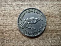 Noua Zeelandă - 6 pence (1947)