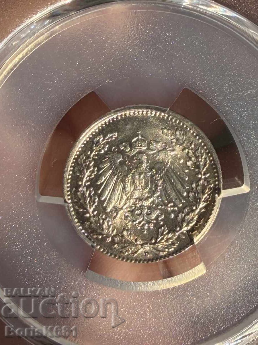 Auction Germany 1/2 Mark 1917-D MS67 PCGS Auction Germany 1/2 Mark 1917-D MS67 PCGS