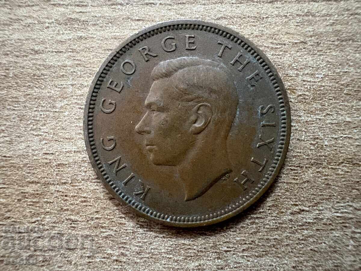 Noua Zeelandă - ½ penny (1950) cu preț 4.00 BGN | € 2.05
