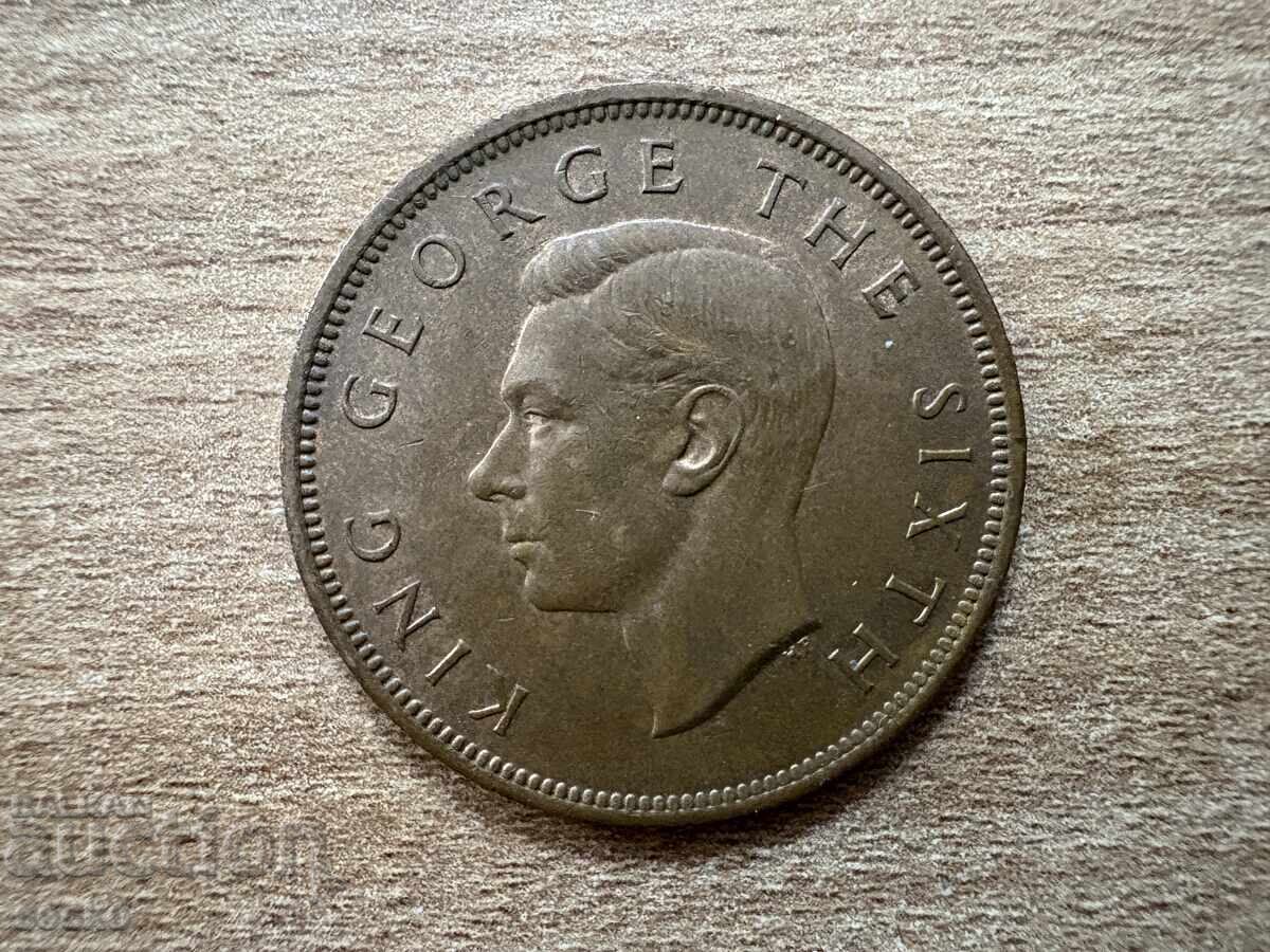 Noua Zeelandă - 1 penny (1950) cu preț 3.15 BGN | € 1.61