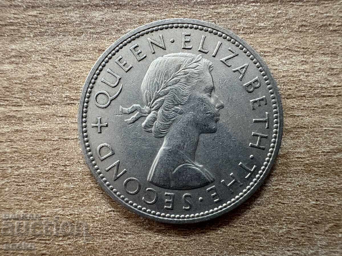 New Zealand - ½ Crown (1962) with price 12.69 BGN | € 6.49