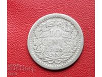Netherlands - 10 Cent 1916 - Silver