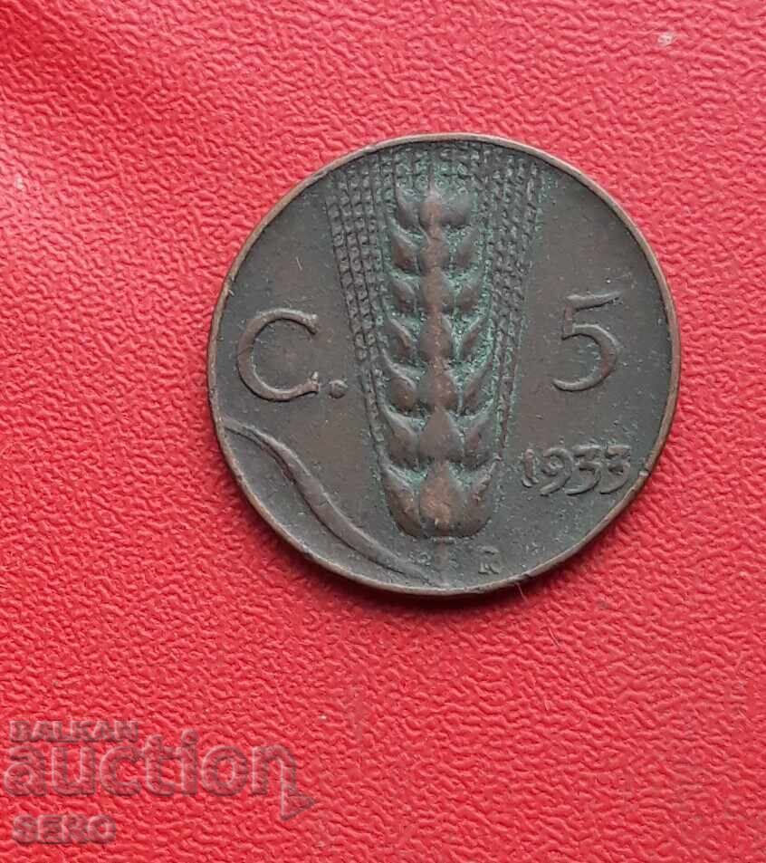 Italy - 5 Centesimi 1933 Italy - 5 Centesimi 1933