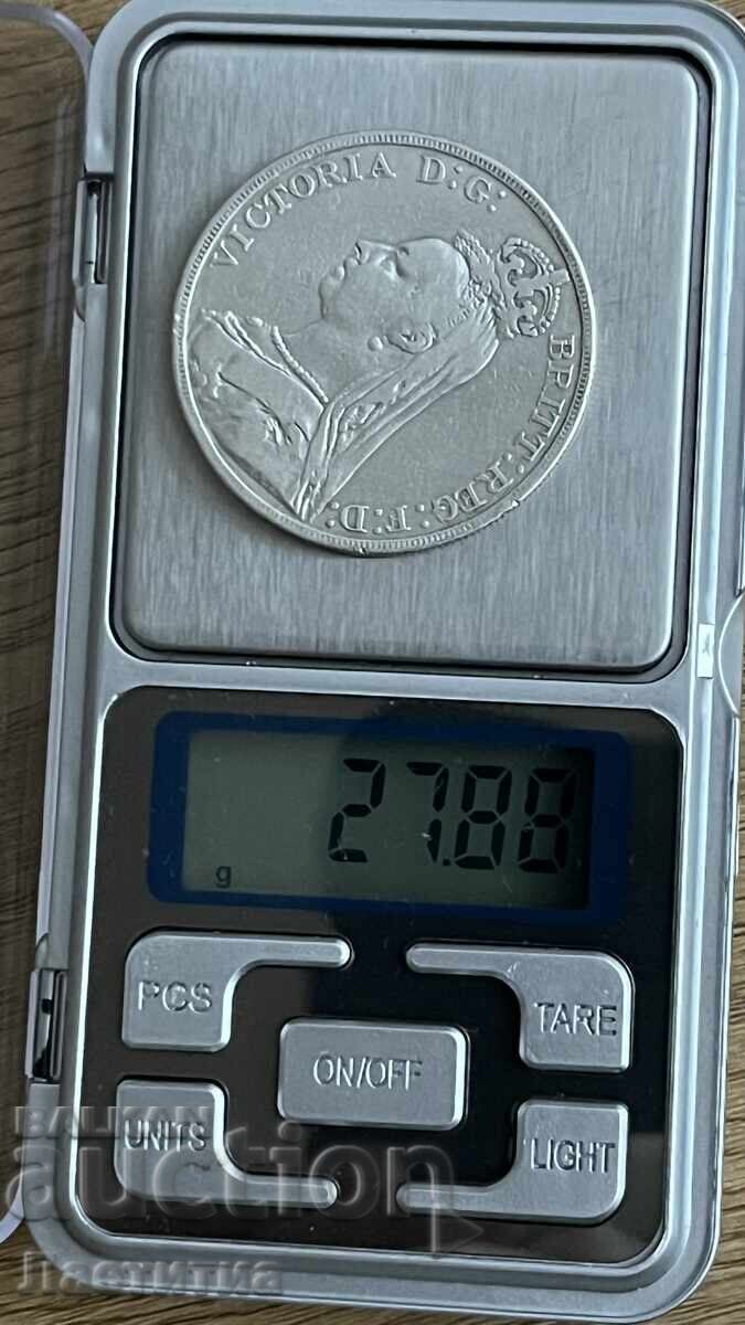 Licitație 1 coroană 1889 argint Licitație 1 coroană 1889 argint