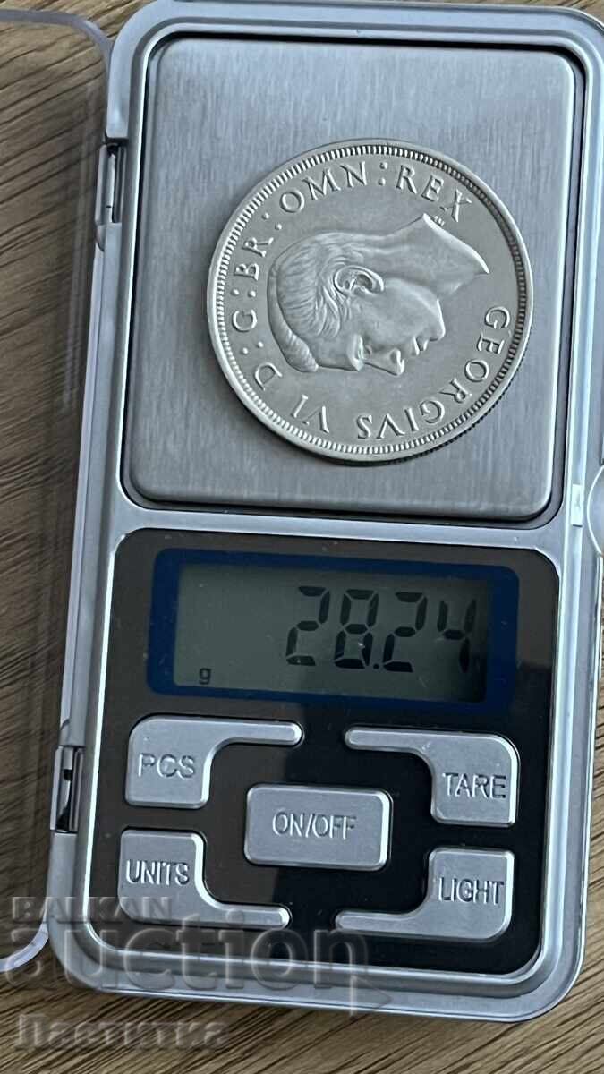 Licitație 1 coroană 1937, argint Licitație 1 coroană 1937, argint