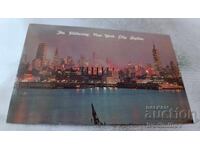 P K New York City at Night the Wonder City 1974