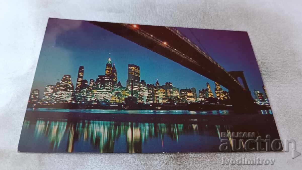 P K New York City Nightfall in Lower Manhattan 1968 P K New York City Nightfall in Lower Manhattan 1968