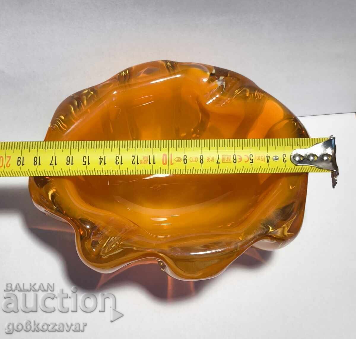 Топ Луксозен пепелник за пури - Murano, Италия 1970г. - 5