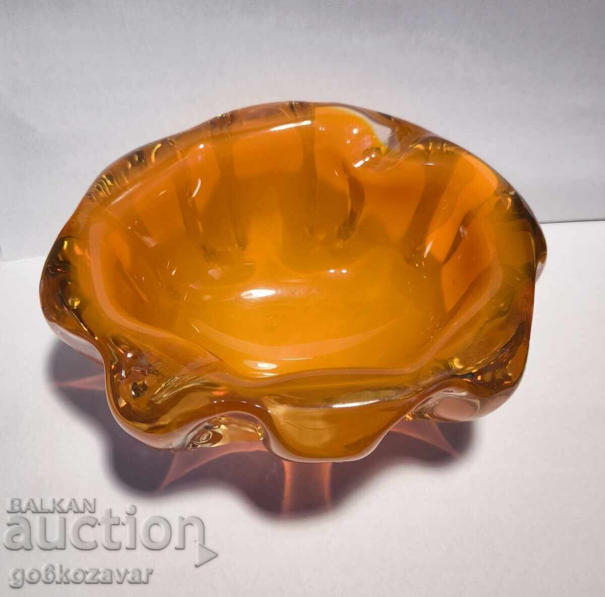 Топ Луксозен пепелник за пури - Murano, Италия 1970г. - 7