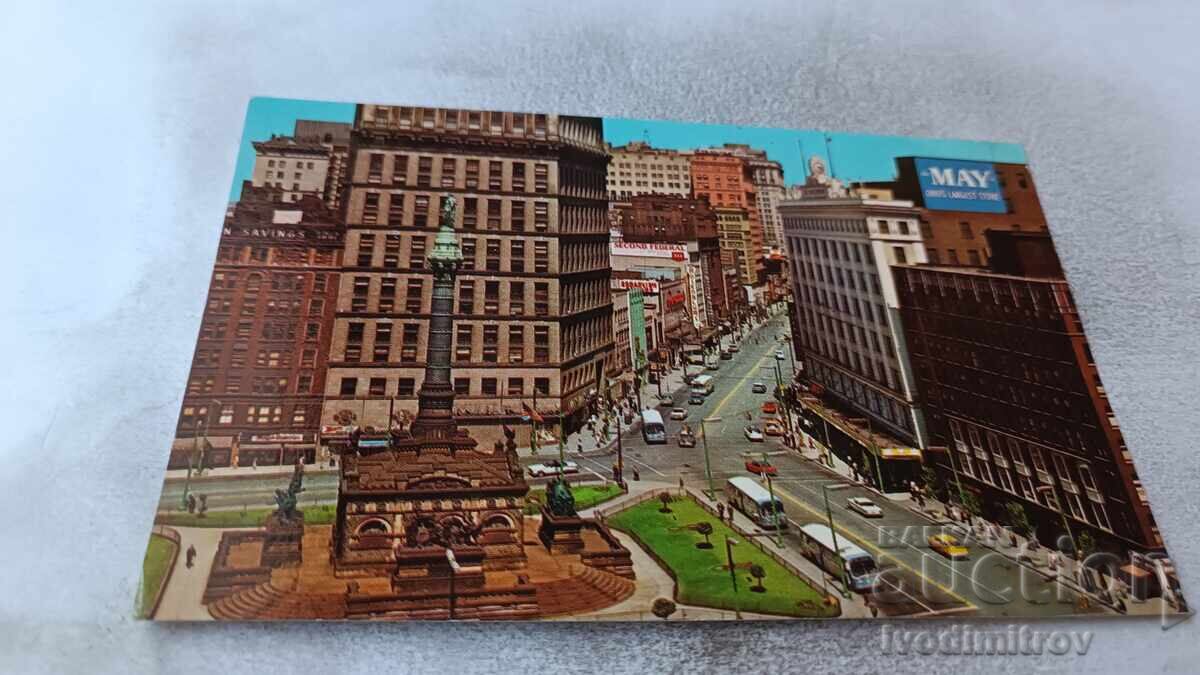 Пощенска картичка Cleveland Ohio Public Square