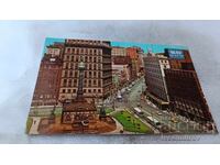 Cartolină poștală Cleveland Ohio Public Square