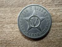 Κούβα - 5 σεντάβος (1915)