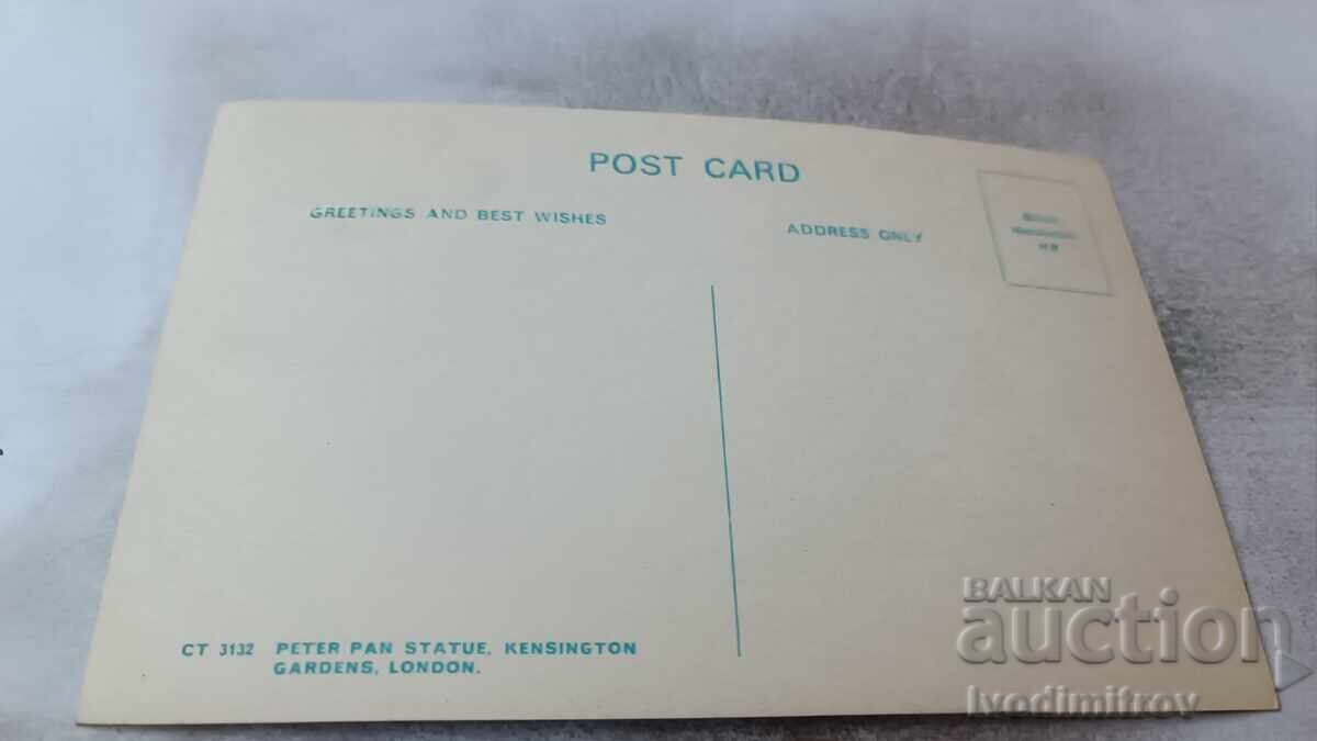 Ταχυδρομική κάρτα London Kensington Gardens Άγαλμα του Πήτερ Παν με τιμή 0.85 BGN | € 0.43