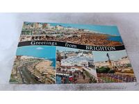 Felicitare Greetings from Brighton Colaj