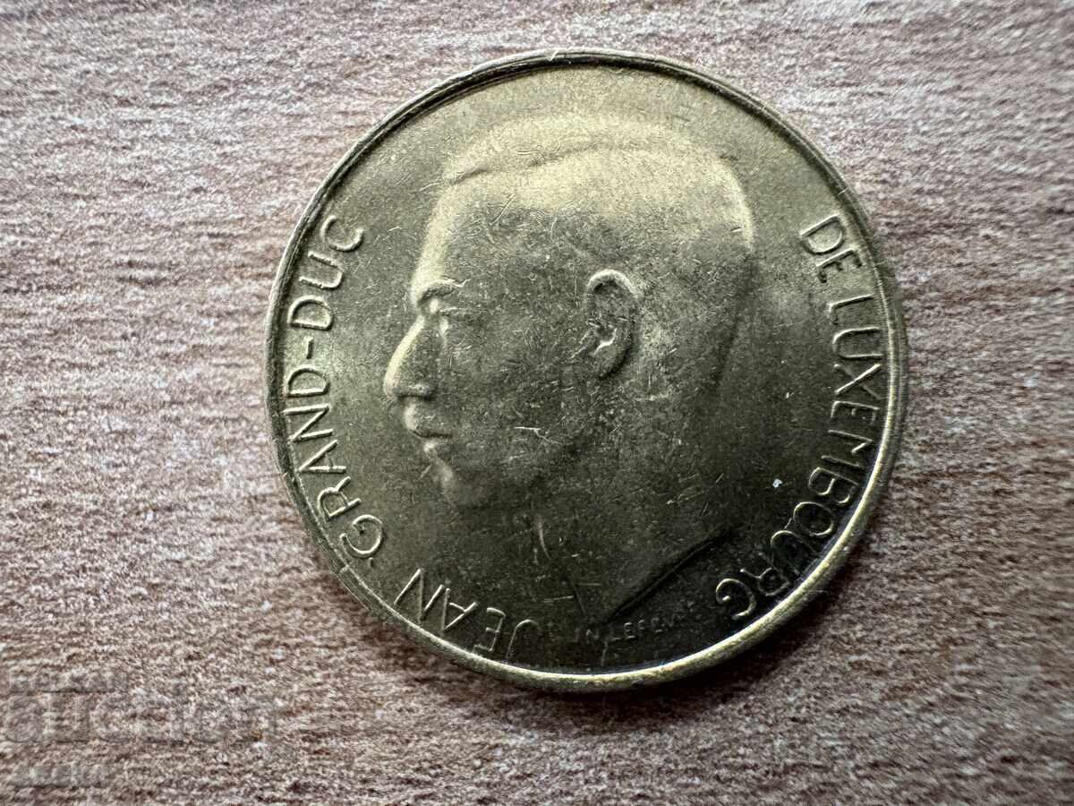 Люксембург - 5 франка (1989) с цена 0.80 лв. | € 0.41 Люксембург - 5 франка (1989) с цена 0.80 лв. | € 0.41