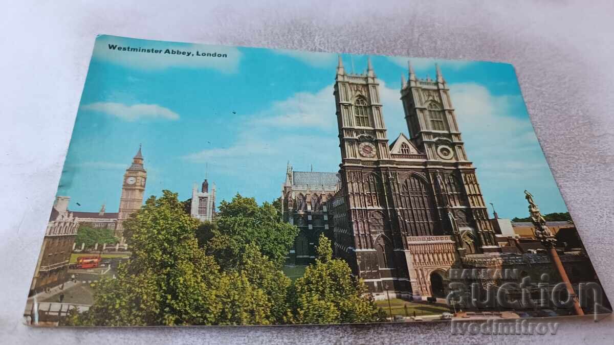 Postcard London Westminster Abbey 1968 Postcard London Westminster Abbey 1968