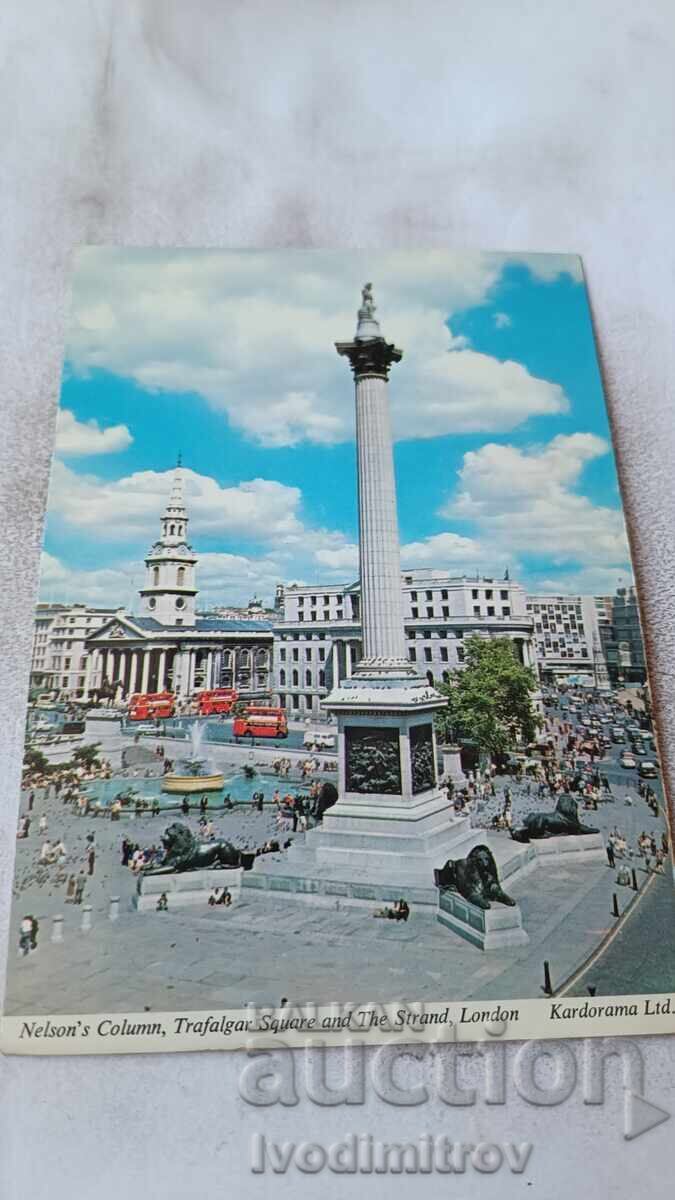 P K London Nelson's Column Trafalgar Square and the Strand