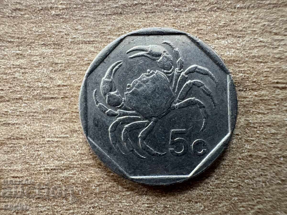 Malta - 5 cenți (1991)