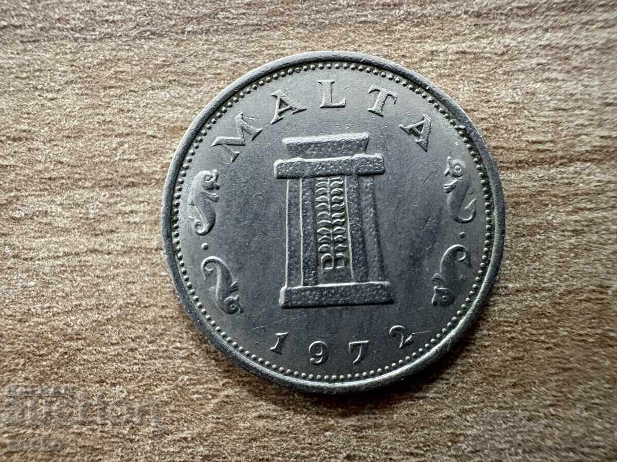 Malta - 5 cents (1972) with price 0.90 BGN | € 0.46