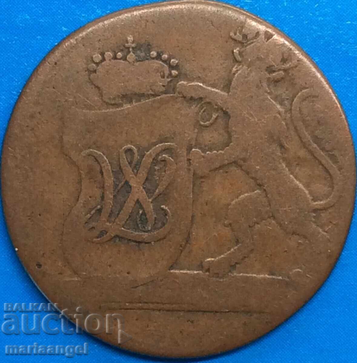 Germany 2 heller 1795 Hesse-Kassel copper - 5