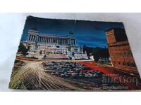 Postcard Rome by Night 1962