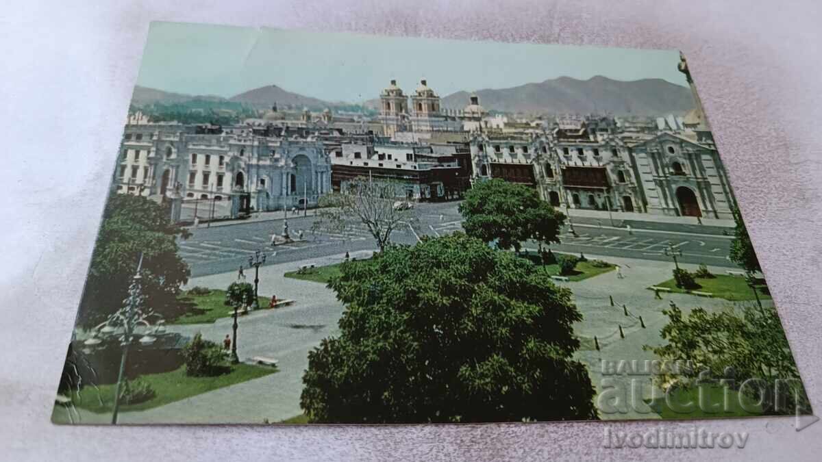 Ταχυδρομική κάρτα Lima Plaza de Armas 1971