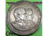 2 Τάληρα 1872 Σαξονία Γερμανία 37γ επετειακό 50ετίας 1822-1872 Ag