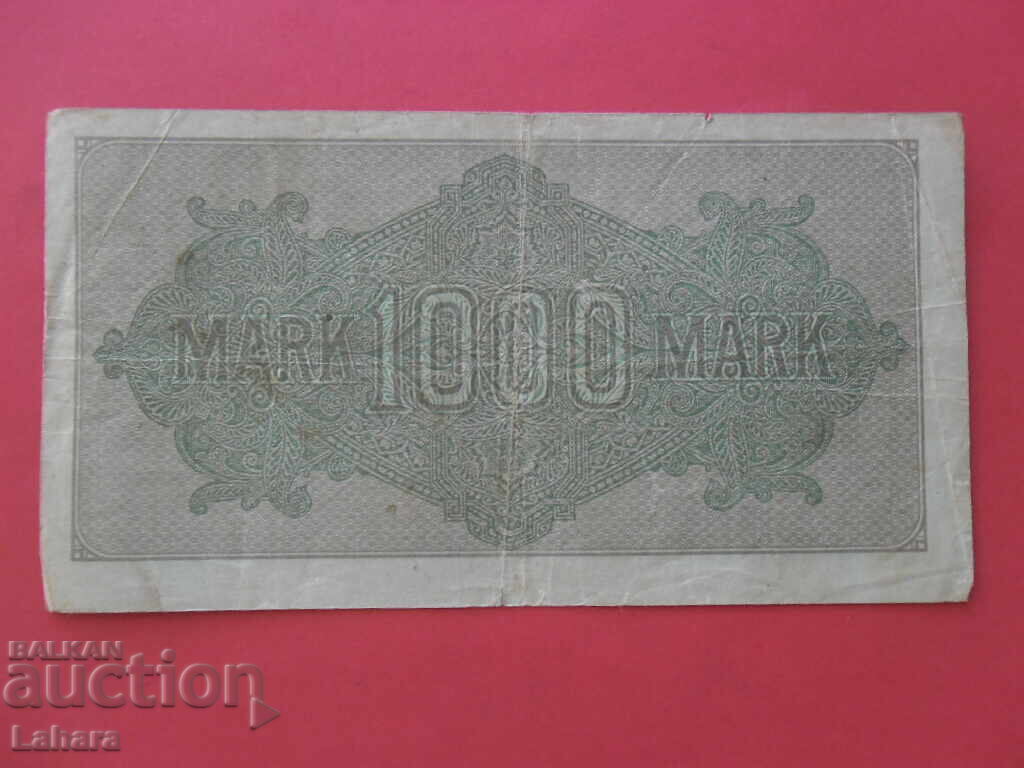 1000 марки 1922 г. Германия с цена 1.00 лв. | € 0.51